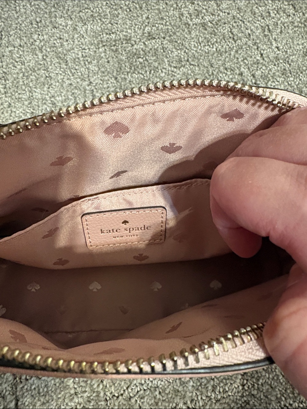 Kate Spade Pebble Leather Crossbody Peggy Patterson drive Rosycheeks (950) - Picture 4 of 6